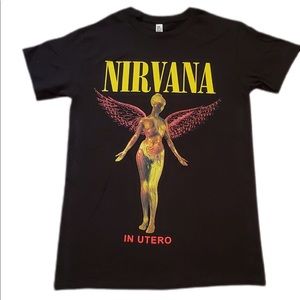 Nirvana utero rock band T-shirt punk alternative